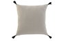 DKD Home Decor Cushions ch1c25 Cojin Beige Negro Algodon Poliester 8 x 45 x 45 cm (2 Unidades)