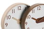 DKD Home Decor Reloj de Pared Scandi Natural Marron 4.7 x 30 x 30 cm (2 Unidades)