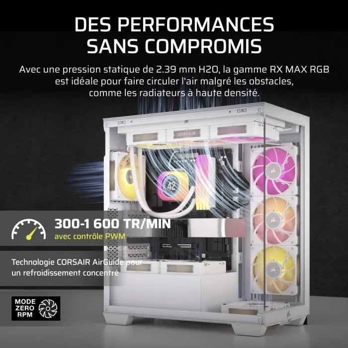 Corsair CO-9051040-WW iCUE LINK RX140 RGB Max White Ventilador Doble