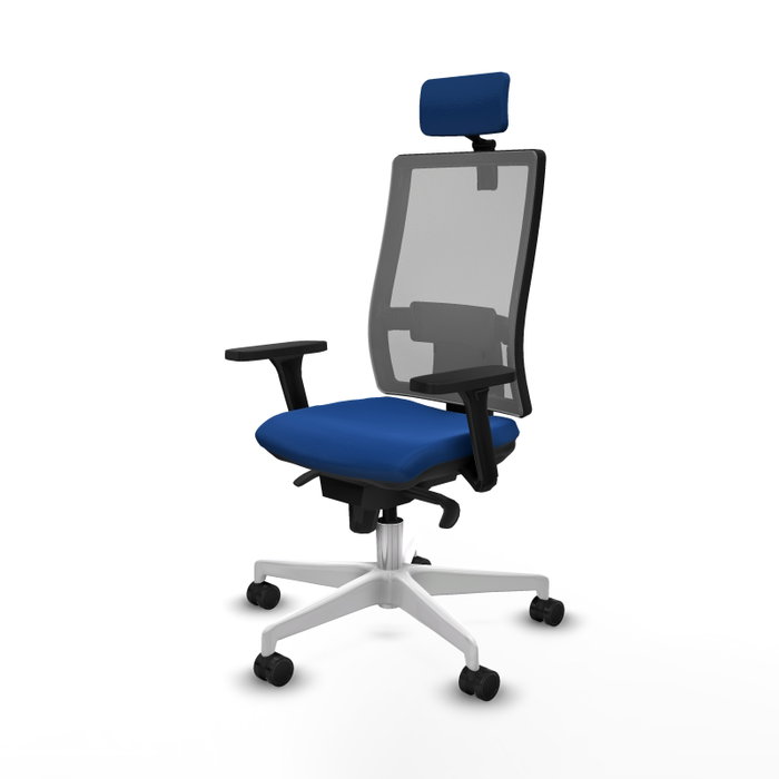 PIQUERAS Y CRESPO Silla de oficina Horna con mecanismo Sincro, Azul y Gris PIQUERAS Y CRESPO Silla de oficina Horna con mecanismo Sincro, Azul y Gris