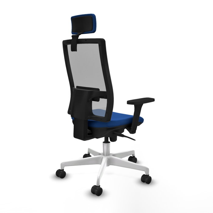 PIQUERAS Y CRESPO Silla de oficina Horna con mecanismo Sincro, Azul y Gris PIQUERAS Y CRESPO Silla de oficina Horna con mecanismo Sincro, Azul y Gris