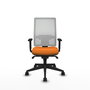 PIQUERAS Y CRESPO Silla de oficina Horna Naranja y Blanco