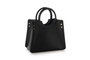 Lucky Bees 1229 Bolso Cruzado Mujer, Bolso de Cuero de Polivinilo, Elegante y Versátil, Color Negro, 28x13x22 cm