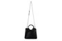 Lucky Bees 1229 Bolso Cruzado Mujer, Bolso de Cuero de Polivinilo, Elegante y Versátil, Color Negro, 28x13x22 cm