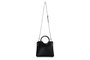 Lucky Bees 1229 Bolso Cruzado Mujer, Bolso de Cuero de Polivinilo, Elegante y Versátil, Color Negro, 28x13x22 cm