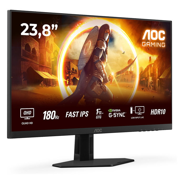 AOC Q24G4RE Monitor Gaming QHD 180Hz 23.8'' Fast IPS 1ms AOC Q24G4RE Monitor Gaming QHD 180Hz 23.8'' Fast IPS 1ms