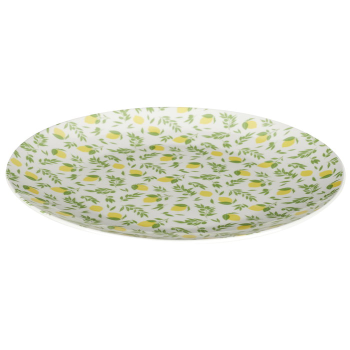 Home Deco Factory Plato Llano Limones Colección Bain De Soleil Diámetro 27 cm Home Deco Factory Plato Llano Limones Colección Bain De Soleil Diámetro 27 cm