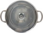 Inde Cacerola 26 cm (8L) Acero Inoxidable con Tapa "Hermes" Qt 37x28x16.5cm (4 Unidades)