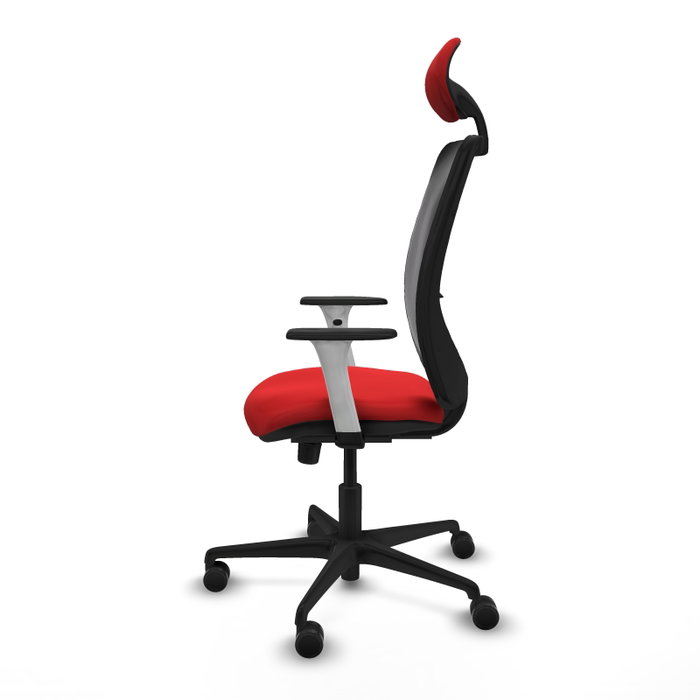 PIQUERAS Y CRESPO Silla de oficina Zulema con mecanismo Sincro, Rojo y Negro PIQUERAS Y CRESPO Silla de oficina Zulema con mecanismo Sincro, Rojo y Negro