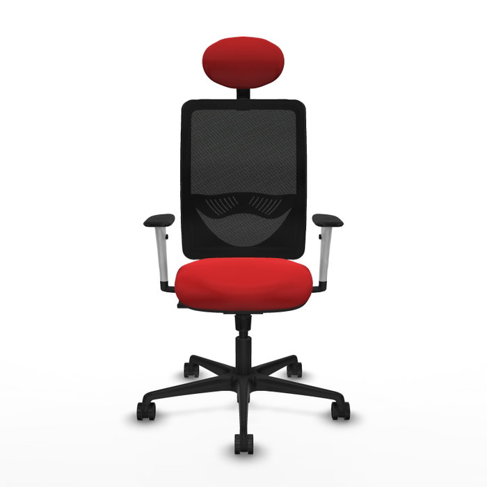 PIQUERAS Y CRESPO Silla de oficina Zulema con mecanismo Sincro, Rojo y Negro PIQUERAS Y CRESPO Silla de oficina Zulema con mecanismo Sincro, Rojo y Negro