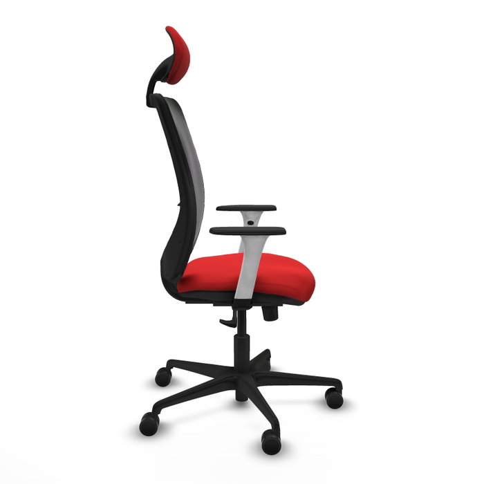 PIQUERAS Y CRESPO Silla de oficina Zulema con mecanismo Sincro, Rojo y Negro PIQUERAS Y CRESPO Silla de oficina Zulema con mecanismo Sincro, Rojo y Negro