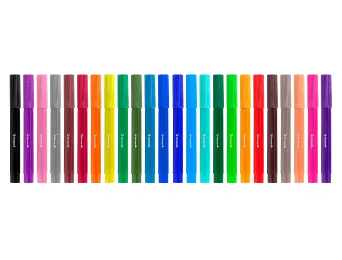 Liderpapel Rotulador Jumbo Colores Surtidos Caja de 24 Unidades