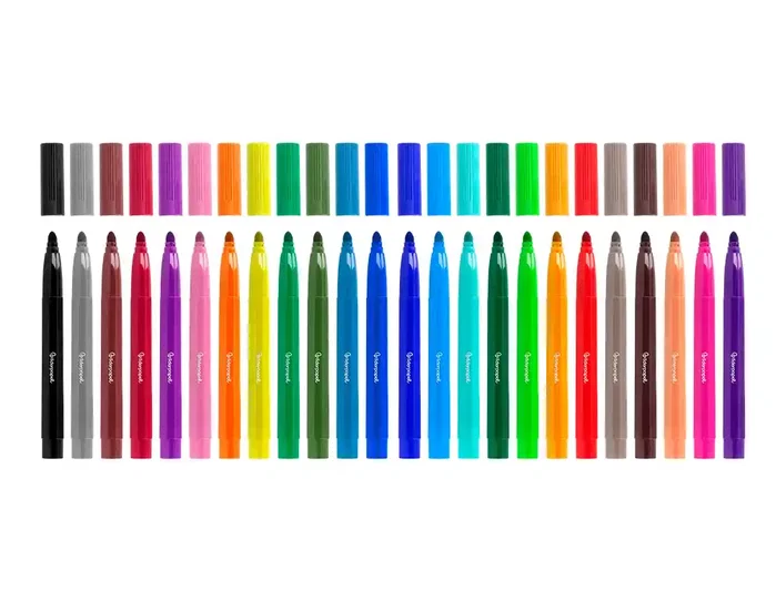 Liderpapel Rotulador Jumbo Colores Surtidos Caja de 24 Unidades