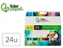 Liderpapel Rotulador Jumbo Colores Surtidos Caja de 24 Unidades