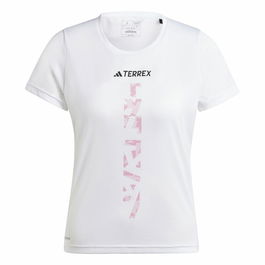Camiseta de Manga Corta Hombre Adidas Terrex Agravic Blanco