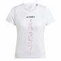 Camiseta de Manga Corta Hombre Adidas Terrex Agravic Blanco