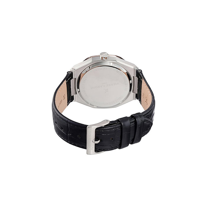 Pierre Cardin CF.1000.LB.1 Reloj analógico para hombre con correa de cuero negra
