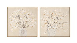 DKD Home Decor Cuadro Lienzo PS 50x3,2x50 Jarrón Surtido de 2