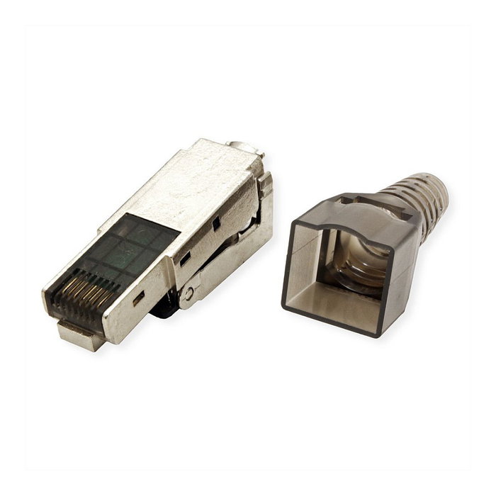Conector RJ-45 Cat.6a STP Plata 26.99.0373 Conector RJ-45 Cat.6a STP Plata 26.99.0373