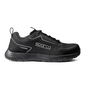 Sparco Traction Fuji - Calzado de Seguridad Deportivo Negro Talla 42 ESD S1P SRC FO HRO ISO 20345:2022, Antideslizante, Ultraligero, Reflectante