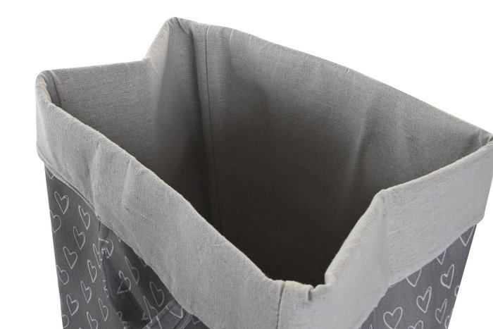 DKD Home Decor Cesta Basicos Gris Blanco 30 x 45 x 30 cm (6 Unidades)