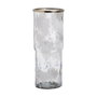 Jarrón Metal-Cristal Decoración 19,50 X 19,50 X 51 cm