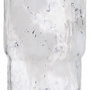 Jarrón Metal-Cristal Decoración 19,50 X 19,50 X 51 cm