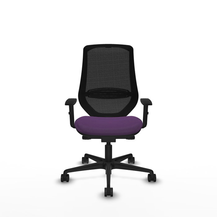PIQUERAS Y CRESPO Silla de oficina Mardos con mecanismo Sincro/Traslack Morado y Negro