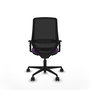 PIQUERAS Y CRESPO Silla de oficina Mardos con mecanismo Sincro/Traslack Morado y Negro