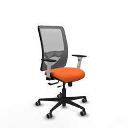 PIQUERAS Y CRESPO Silla de oficina Zulema Naranja y Gris