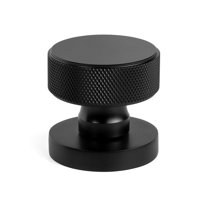 HERRAJES ALK Icaro Manivela Redonda Ø53 Grafito Acabado Negro Mate