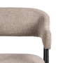 Silla Taupe Tejido-Metal Salón 56 X 60 X 81 cm (Set de 2)