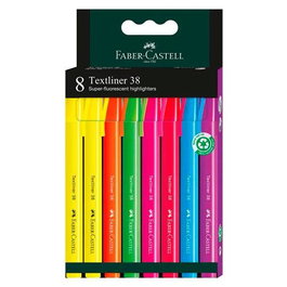Faber Castell Marcador Textliner 38 C-Surtidos Blíster 8 Ud Fluorescente