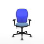 PIQUERAS Y CRESPO Silla de oficina Jorquera Azul con mecanismo Sincro/Traslack