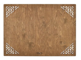 Hermia Salvamanteles de Madera de Nogal (4 Piezas) 33 x 45 cm