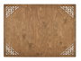 Hermia Salvamanteles de Madera de Nogal (4 Piezas) 33 x 45 cm