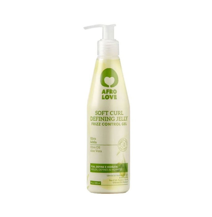 Afro Love Soft Curl Defining Jelly Frizz Control Gel 290ml Afro Love Soft Curl Defining Jelly Frizz Control Gel 290ml