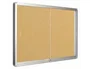 Q-connect Vitrina de anuncios marco de aluminio fondo de corcho 800 x 1000mm