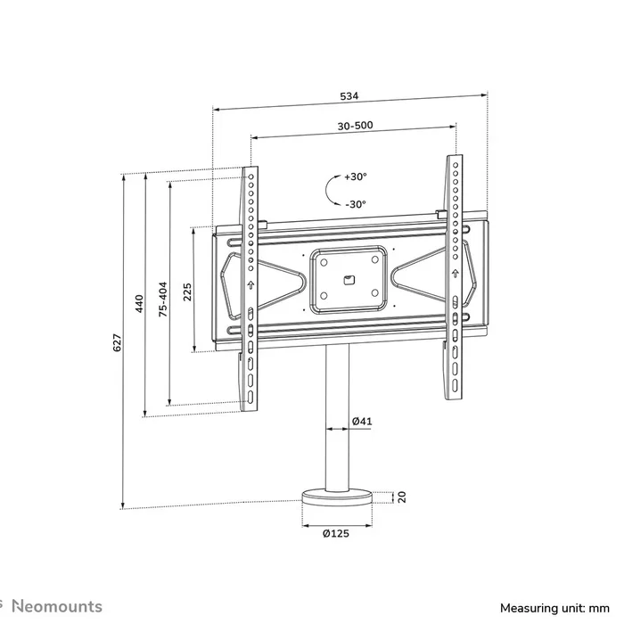 Neomounts DS42-430BL14 Soporte para TV de Escritorio Giratorio Negro Neomounts DS42-430BL14 Soporte para TV de Escritorio Giratorio Negro