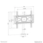 Neomounts DS42-430BL14 Soporte para TV de Escritorio Giratorio Negro