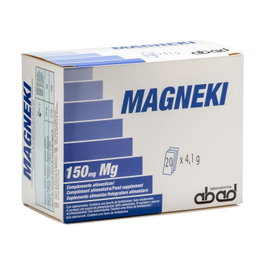 Abad Magneki Efervescente Magneva Antiguo 20 Sobres Magnesio para Músculos y Huesos