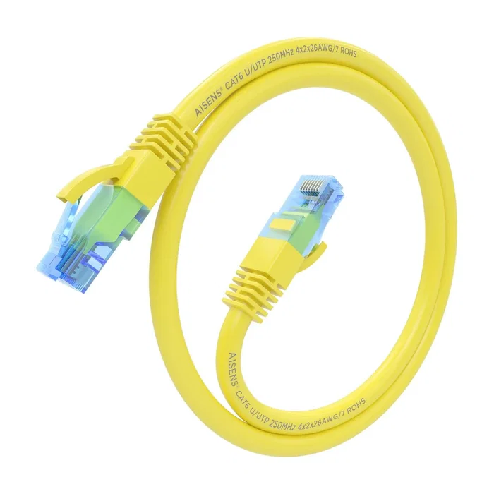 Aisens Cable de Red RJ45 Cat.6 UTP AWG26 CCA 25cm Amarillo