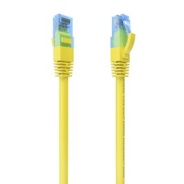 AISENS - CABLE DE RED LATIGUILLO RJ45 CAT.6 UTP AWG26 CCA, AMARILLO, 25CM