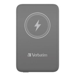 Verbatim MAGNETIC WS Power Bank 10000 mAh Carga Magnética Gris Batería Externa