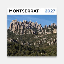 TRIANGLE POSTALS Calendario de pared 2027 Montserrat 16x16 cm