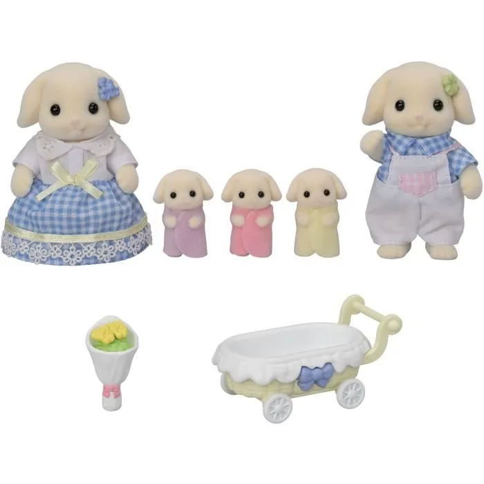 Sylvanian Families SYL1710445002726 Familia de los Conejos Aries Familias Sylnanian
