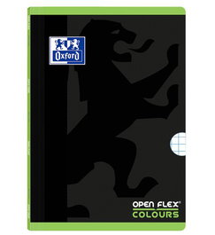 OXFORD Libreta School Openflex Colours A4 Cuadriculada 5x5 Verde (Set de 10)