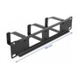 DeLOCK Panel de gestión de cables 10″ con 2 aberturas y 3 ganchos Negro