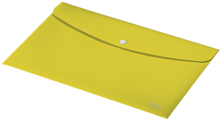 Leitz 46780015 Sobres Polipropileno Opaco A4 con Broche Boton Recycle Amarillo Capacidad 60 Hojas