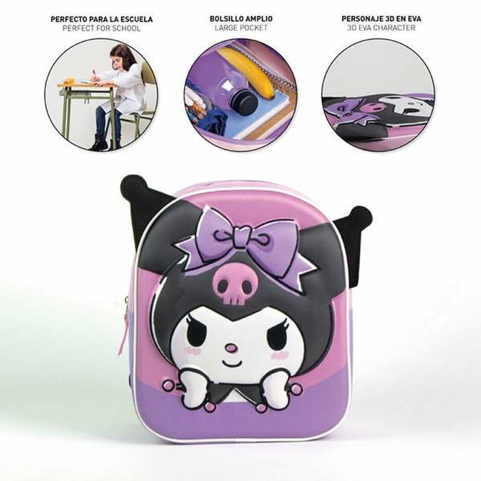 Cerdá Mochila Infantil 3D Hello Kitty Kuromi Morada Cerdá Mochila Infantil 3D Hello Kitty Kuromi Morada